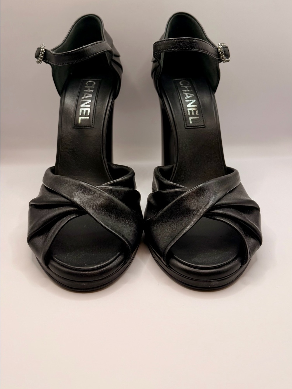 CHANEL LEATHER HEELS